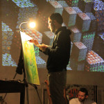 5concert-live painting-video loop- a Liba photo